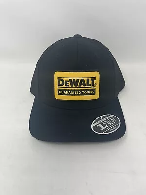 DeWalt Snapback Guaranteed Tough Cap Mesh Back Flexfit Tech 110 Yellow Black Hat • $19.99