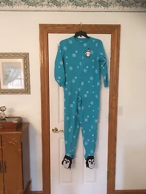 NICK & NORA PJS Footie Pajamas Fleece Footed Adult • $25