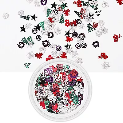 Christmas Nail Arts Glitter Decorations Snowflake Sequins 3D Christmas Nail • $0.15