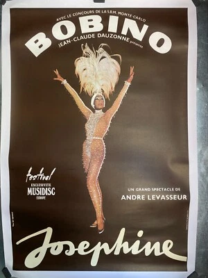 $275 • Buy Vintage Josephine Baker 'Bobino' Concert Poster, On Linen