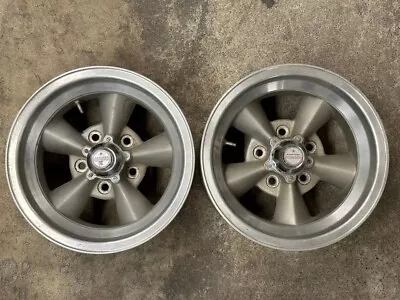 (2) 14  Vintage Torque Thrust Wheels Rims 14x7 Chevy Pontiac Buick Olds 5x4.75 • $499.99