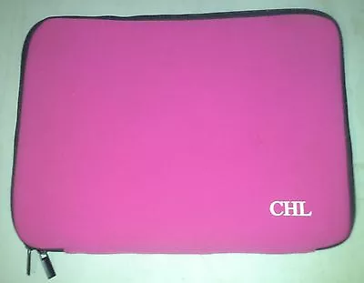 Notebook Laptop Sleeve Case Carry Bag Pouch Cover Neoprene Mac Pink W/zipper • $5