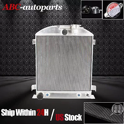 Aluminum Radiator Fit For 1933 Ford Model A Chopped With Ford V8 Engine Swap(AT) • $149.99