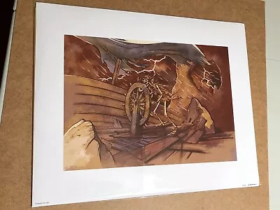 Authentic Pirates Of The Caribbean Helmsman Skeleton Scene Print - Disney Parks • $63.48