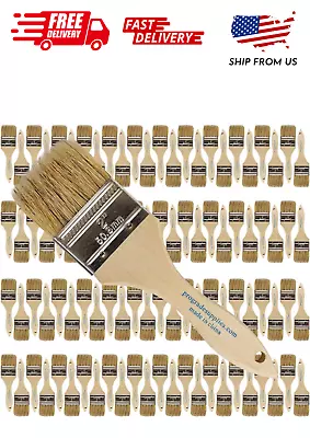Pro Grade - Chip Paint Brushes - 96 Ea 2 Inch Chip Brush For Paints Stains Var • $38.99