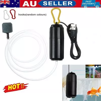 Portable Ultra Silent Mini USB Aquarium Fish Tank Oxygen Air Pump Energey Saving • $11.39