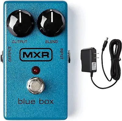 MXR M103 Blue Box Octave Fuzz Bundle With 9-Volt Power Supply • $140.99