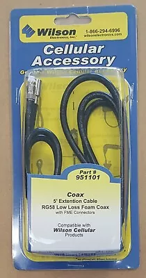 Wilson 951101 5ft RG58 Low Loss Coax Extension Cable With FME Connectors • $14.90