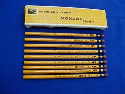 Eberhard Faber Mongol  482 # 2 Round Pencils ( Lot Of 9 ) Nib • $29.99