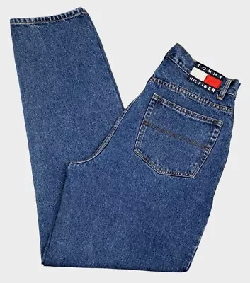 Tommy Hilfiger Men's 34x34 Freedom Jeans Flag Patch Blue Denim Relaxed EUC. • $23.96