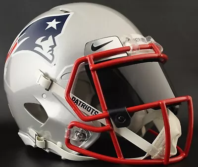 *CUSTOM* NEW ENGLAND PATRIOTS NFL Riddell Speed AUTHENTIC Football Helmet • $369.99