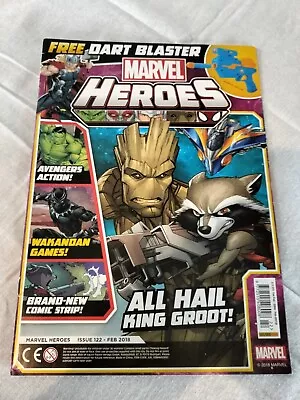 Marvel Heroes Magazine Issue 122 Feb 2018 Guardians Of The Galaxy Poster Spider • £3.99