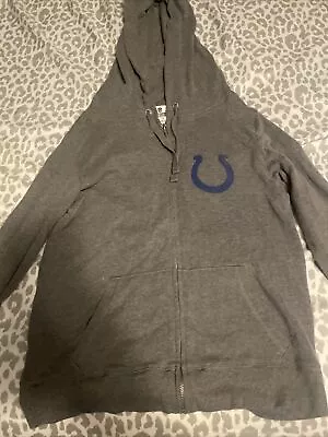 Victoria Secret PINK Indianapolis Colts  Play The Field  Hoodie Sweatshirt M • $17.99