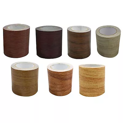 Realistic Woodgrain Repair Adhensive Duct Tape For Home Furniture Decora • $10.39