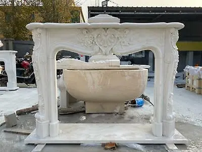 Beautiful Carved French Style Estate Fireplace Mantel - Fpm35 • $3500