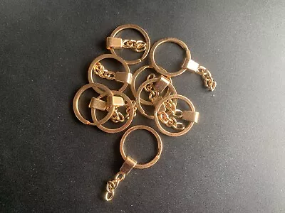 Gold Tone Key Ring Blanks Key Chain Findings. • £1.95