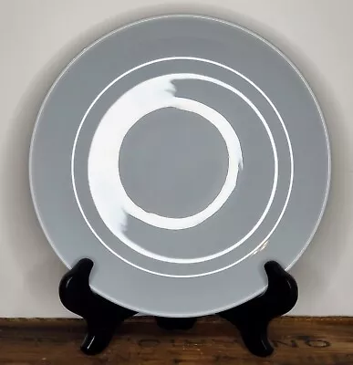Ikea Set Of 3 Round Light Gray Luncheon/Side Plates 7  Tempered Opal Glass  • $14.95