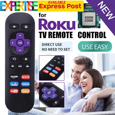 Replacement IR Remote 4 3 2 1 For Roku Telstra TV TV2 With NETFLIX Button • $21.95