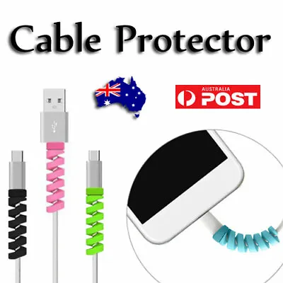 $2.99 • Buy Earphone Cable Data Cord Protector Case Cable Sleeve Cover IPhone USB Charger AU