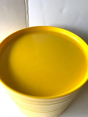 Vintage HELLER 9.5” Dinner Plates Massimo Vignelli MCM Yellow Melamine • $8