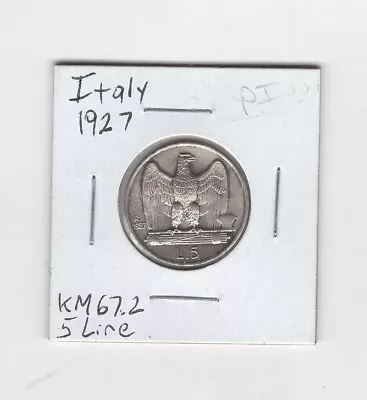 Italy 1927 5 Silver 5 Lire High Grade • $22.99