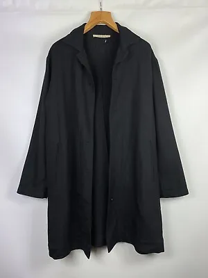 Hannes Roether Men’s Avant-garde Wool Coat Jacket Size M Black  • $140