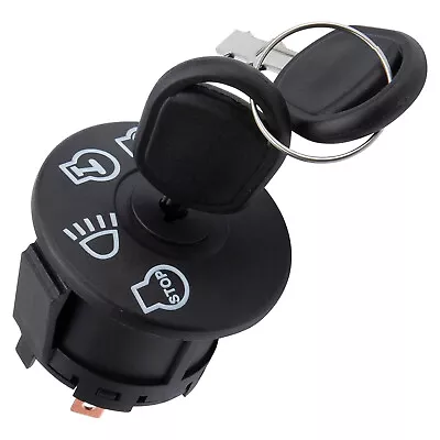 7Pins Black Starter Ignition Switch With Two Keys For John Deere 155C/L100/L105 • $18.17