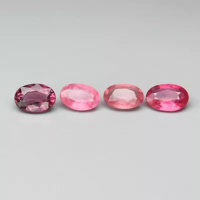 4pcs Lot 1.77ct T.w Oval Natural Purple-Pink Spinel Myanmar • $0.99