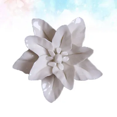  Ceramic Flower Wall Décor Art Vase Decorative Artificial Lily • £9.85