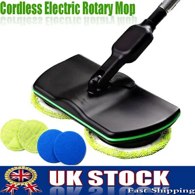 Electric Rechargeable Cordless Floor Cleaner Scrubber Sweeper Polisher Mop Set • £21.99