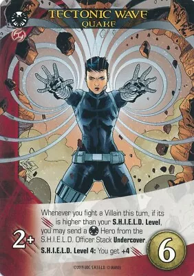 QUAKE Upper Deck Marvel Legendary S.H.I.E.L.D. SHIELD TECTONIC WAVE • $1