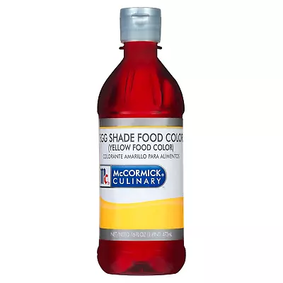 McCormick Culinary Egg Shade Yellow Food Coloring 16 Fl Oz - One 16 Fluid Ounce • $15.54