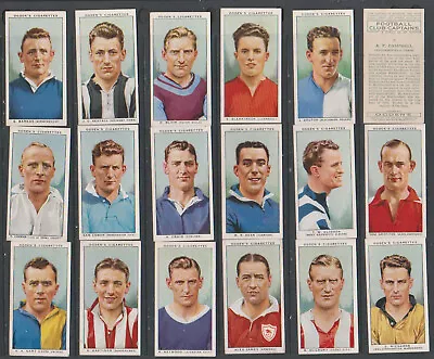 CIGARETTE CARDS Ogdens 1936 Football Club Captains - Complete Set • £0.99