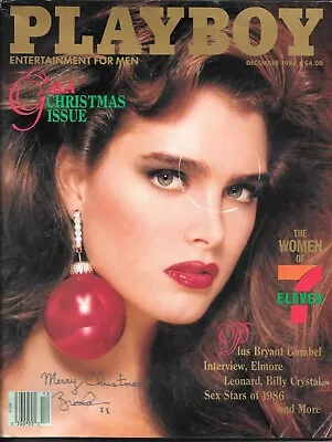 Playboy Magazine December 1986 COMPLETE Centerfold Brooke Shields Paulina • $5.99