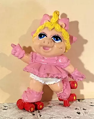 1986 McDONALD'S MUPPET BABIES MISS PIGGY ON SKATES UNDER 3 HAPPY MEAL TOY • $5.99