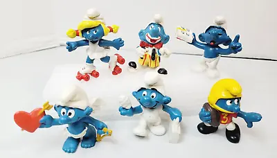 Vintage The Smurfs Schleich Toy Figures Lot (6) • $13.99