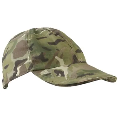 Kids Army Camo Cap Boys Girls Ripstop Hat MTP DPM BTP SAS Black Urban Camouflage • £3.99
