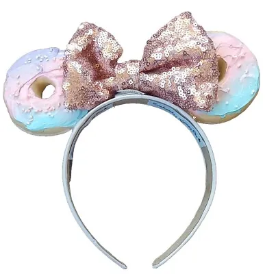 Mickey Mouse Ears Headband Donuts Bow Minnie Costume Cosplay Girls Hair Sprinkle • $15.99