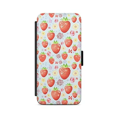 £8.84 • Buy Strawberry Cute Summer Fruit Pattern Flip Wallet Phone Case