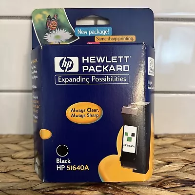 Genuine Original OEM HP 51640A Black Ink Cartridge DeskJet 1200 DesignJet 650c • $17.88