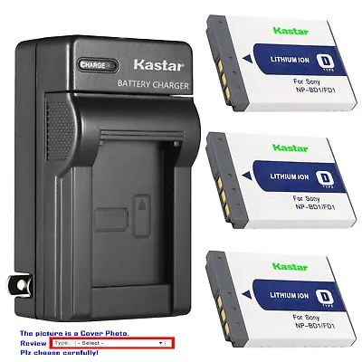 Kastar Battery Wall Charger For Sony NP-BD1 BC-CSD & Sony DSC-T90 Digital Camera • $10.49