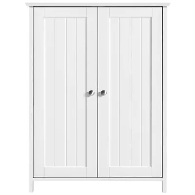 $69.99 • Buy Bathroom Floor Cabinet, Free Standing Storage Organizer With Adjustable Shelves