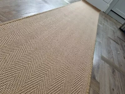 £194.99 • Buy Jute Carpet Stair Runner Like Sisal Herringbone But Cheaper FREE DELIVERY