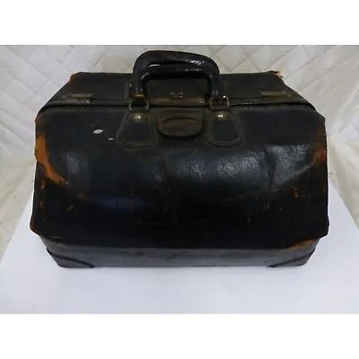 McBrine Baggage Leather Doctor Bag Messenger Briefcase Travel Satchel Cowhide • $34.99