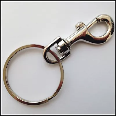 HEAVY DUTY EXTRA LARGE JAILERS HIPSTER KEY RING SECURITY RING 70mm • £3.99