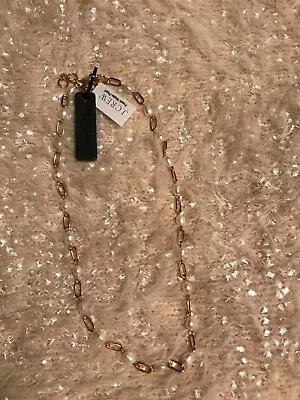 NWT J Crew Necklace Gold Pearl • $20