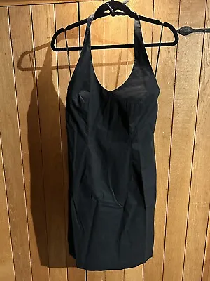 NEXT Ladies Black Halter Neck Summer Maxi Dress UK 10 Excellent • £10