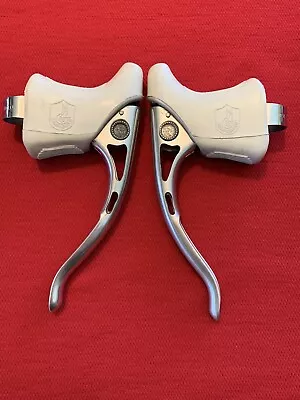 Vintage Campagnolo EDDY MERCKX Brake Levers Aero - White Hoods ~ Eroica! • $225