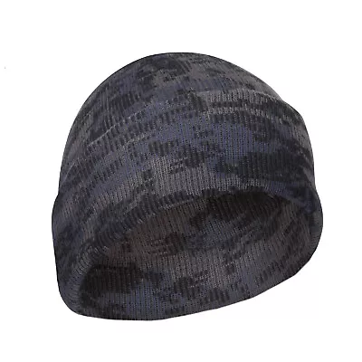 Midnight Camouflage Deluxe Knitted Hat Acrylic Watch Cap Skiing Hat Rothco 5722 • $14.95