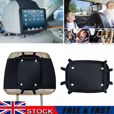 Universal Car Seat Back Headrest Mount Holder For 7~10 IPad Phone Samsung Tablet • £7.09